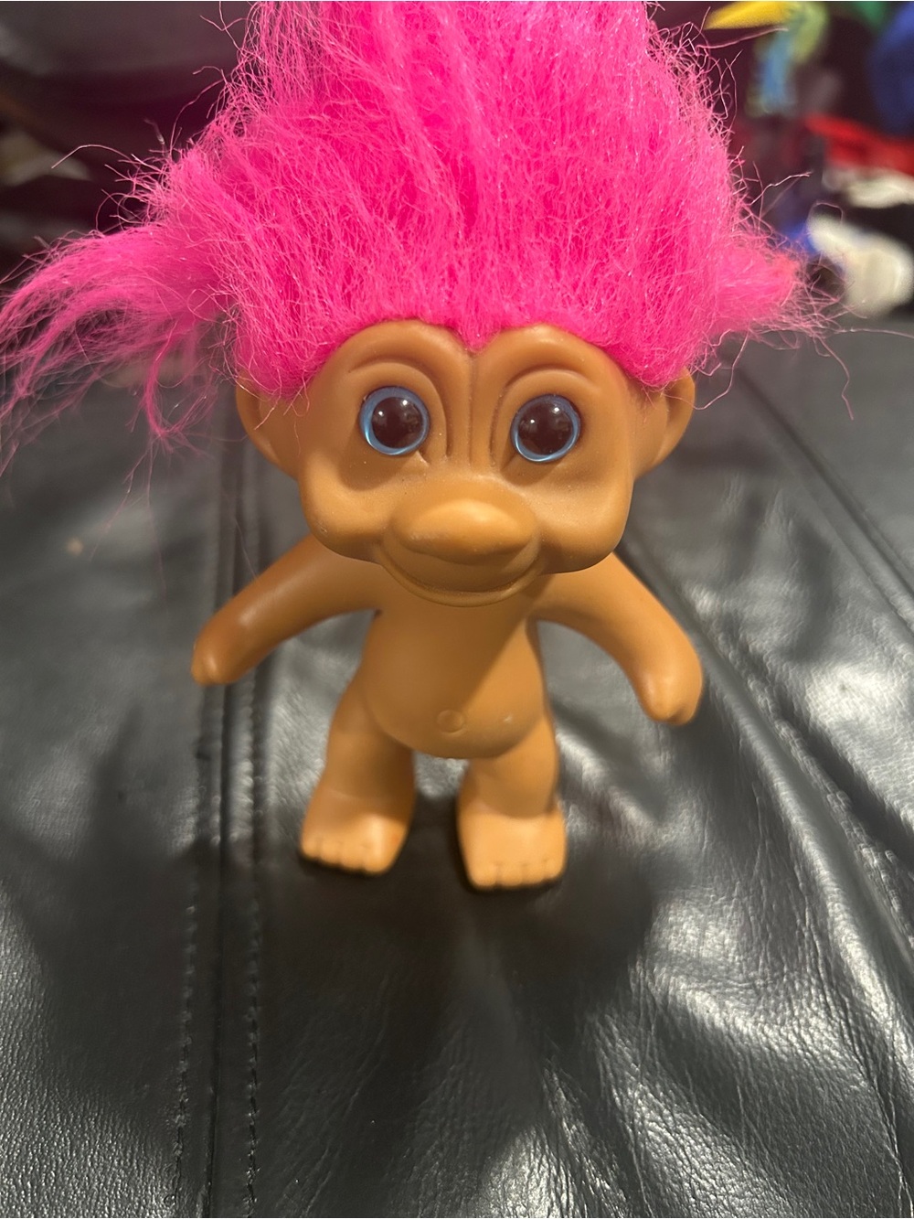 Trolls Troll Doll with Bright Pink Hair and Tan Body